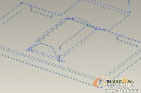 proe中钣金法兰壁的设计proe模型图图片7