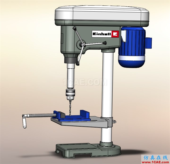 SolidWorks钻床模型下载solidworks simulation技术图片3