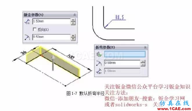 solidWorks?钣金零件设计教程之一,必须的收藏!solidworks simulation技术图片8