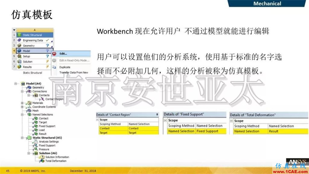最新版本ANSYS 2019R1结构新功能介绍(一)ansys仿真分析图片23
