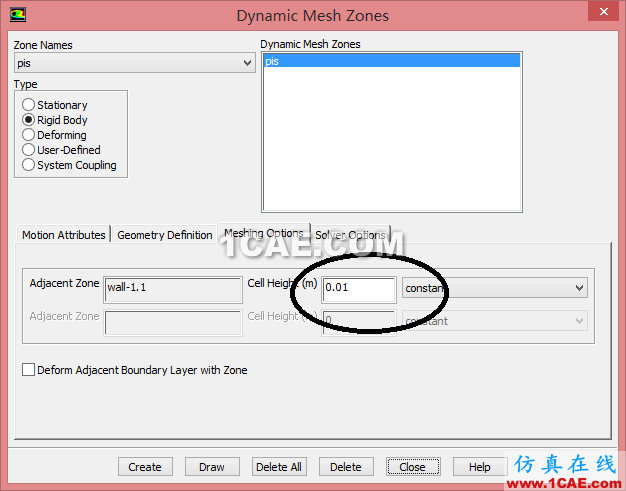 Fluent动网格一个简单实例(dynamic wbrmesh) Fluent动网格一个简单实例(dynamic wbrmesh)
