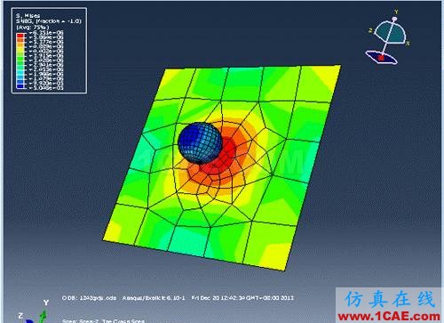 ABAQUS小球下落问题分析abaqus有限元图片33