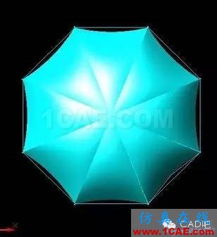 AutoCAD教程：雨伞AutoCAD技术图片9
