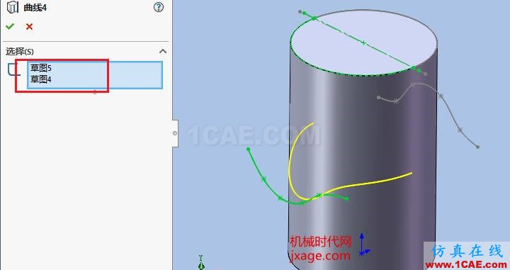 solidworks如何使用投影曲线?solidworks simulation培训教程图片15