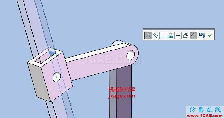 solidworks牛头刨床仿真solidworks simulation分析案例图片6