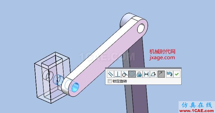 solidworks牛头刨床仿真solidworks仿真分析图片3
