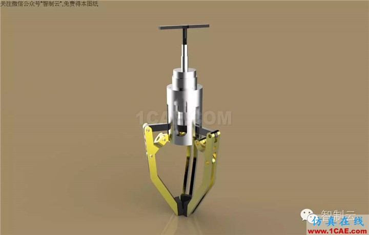 【工程机械】三爪夹持器三维建模图纸 solidworks设计下载solidworks simulation应用技术图片2