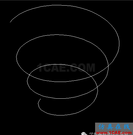 AutoCAD如何画螺旋线？AutoCAD仿真分析图片4