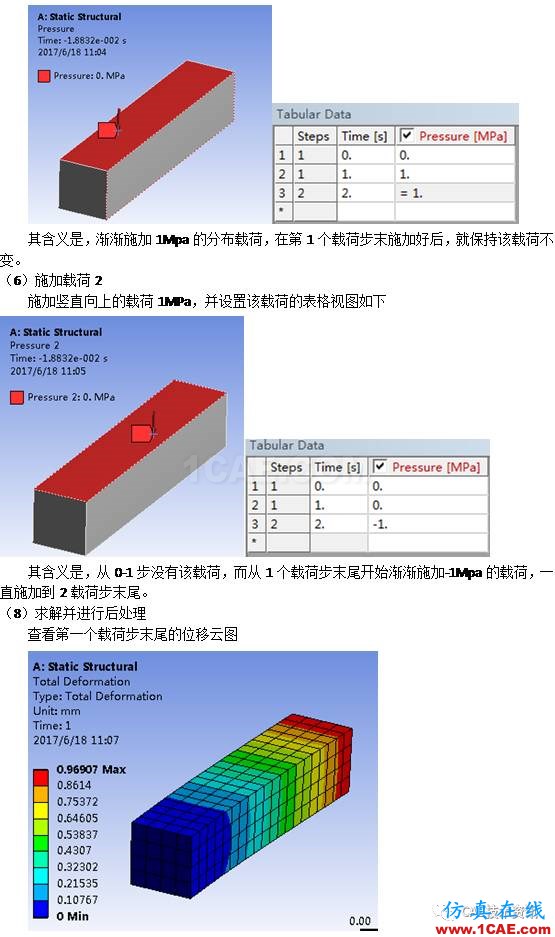 如何在ANSYS WORKBENCH中进行多载荷步的静力分析？ansys培训的效果图片5