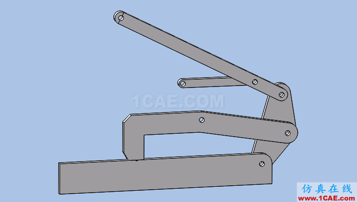 solidworks夹紧装置模拟solidworks simulation分析案例图片4