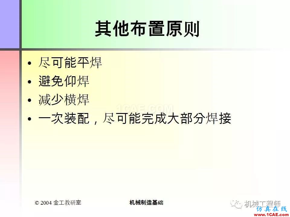 【专业积累】100页PPT，全面了解焊接工艺机械设计培训图片86