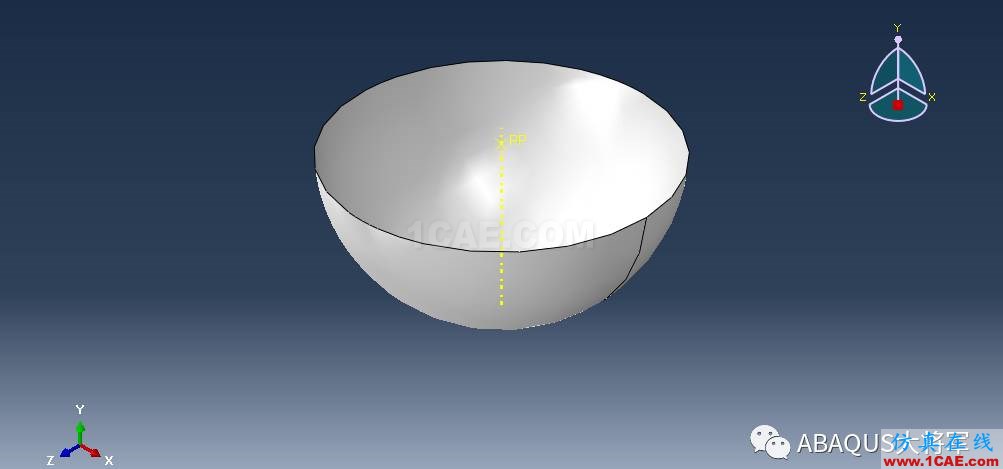 ABAQUS案例的Abaqus/CAE再现——半球形冲头冲压薄板abaqus有限元分析案例图片5
