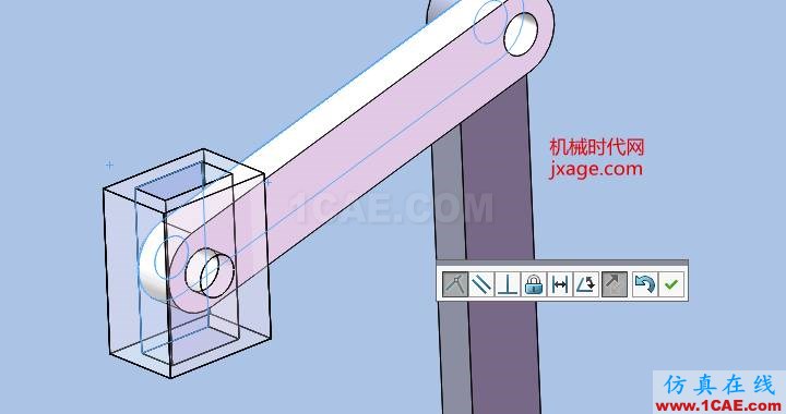 solidworks牛头刨床仿真solidworks simulation分析案例图片4