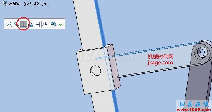 solidworks牛头刨床仿真solidworks simulation分析案例图片7