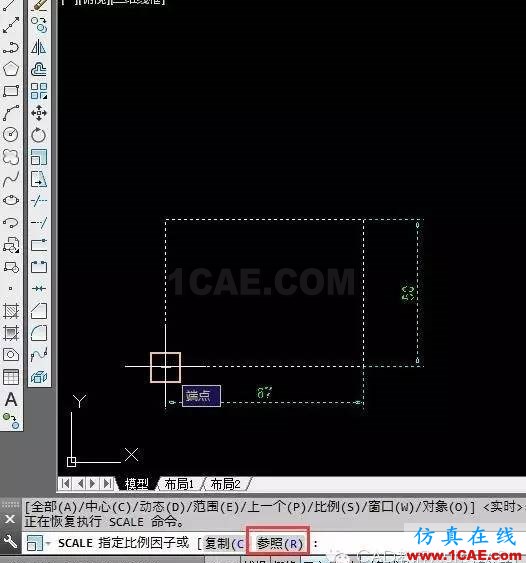 不计算缩放的比例因子如何根据最终的长度直接缩放？【AutoCAD教程】AutoCAD技术图片4