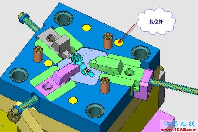 这套汽车传感器支架精密模具如何设计？ug设计案例图片23