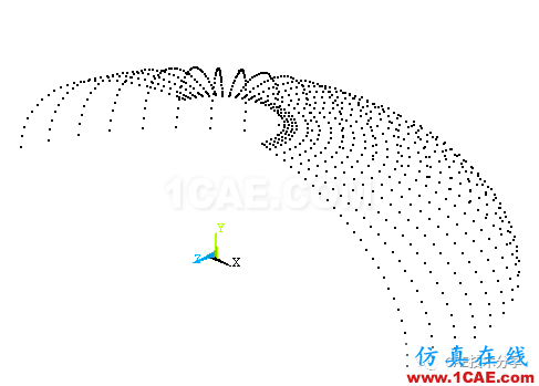 利用APDL命令选择椭球面上的节点ansys培训的效果图片5