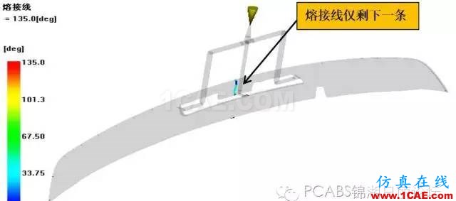 熔接线无脸见人?上Moldflow调个熔接角,妥妥的!moldflow注塑分析图片20